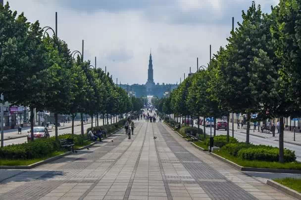 Droga na Jasną Górę w Częstochowie