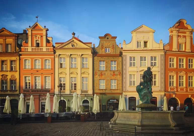 Kamienice na rynku w Poznaniu