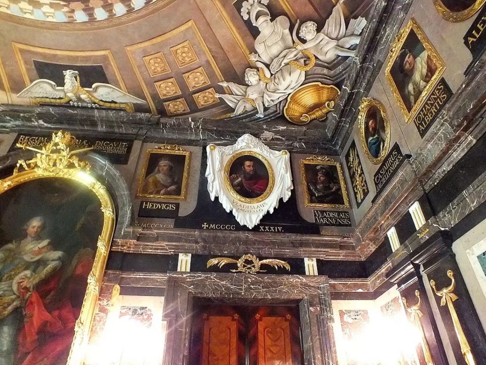 Pokój marmurowy na Zamku Królewskim W Warszawie